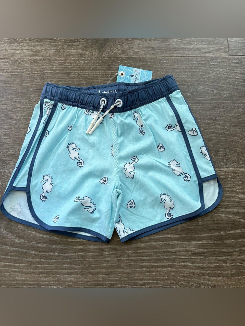 Johnnie-O Swim Trunks Gulf Blue - Size 6 NEW!